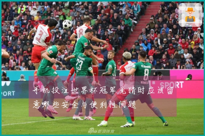 手机投注世界杯冠军竞猜时应该留意哪些安全与便利性问题